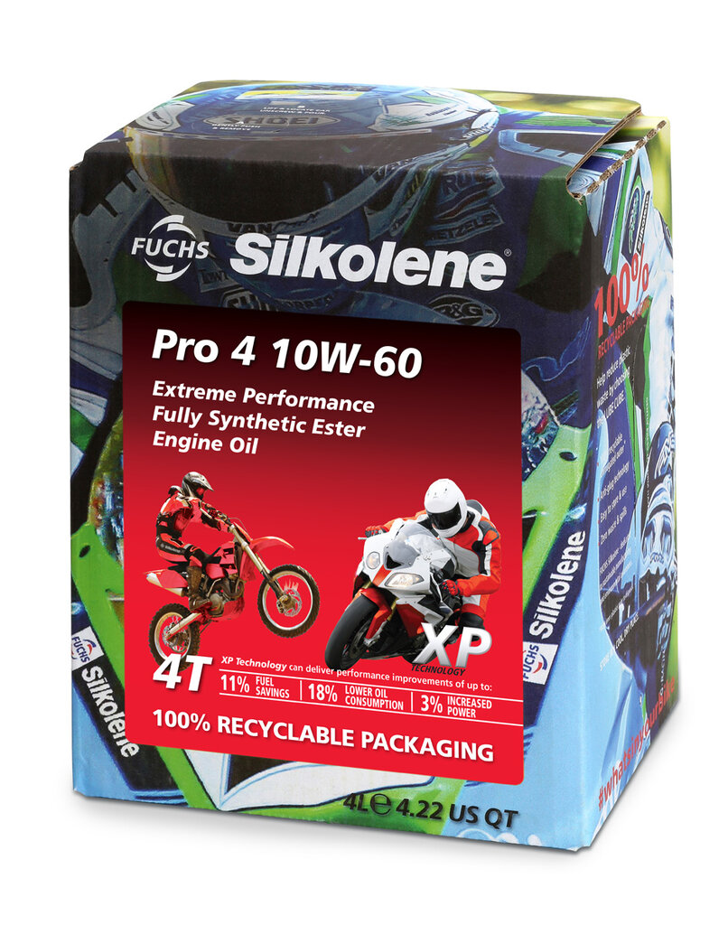 Alyva SILKOLENE PRO 4 10W-60 - XP 4l (602013699) kaina ir informacija | Moto alyvos | pigu.lt