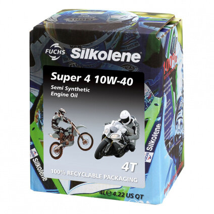 Tepalas SILKOLENE SUPER 4 10W-40 4l (602013811) kaina ir informacija | Moto alyvos | pigu.lt