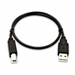 Кабель USB A — USB B V7 V7USB2AB-50C-1E      Чёрный цена и информация | Кабели для телефонов | pigu.lt