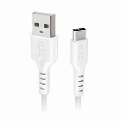 Кабель USB A 2.0 — USB C SBS CA19462369 1,5 m Белый цена и информация | Кабели для телефонов | pigu.lt