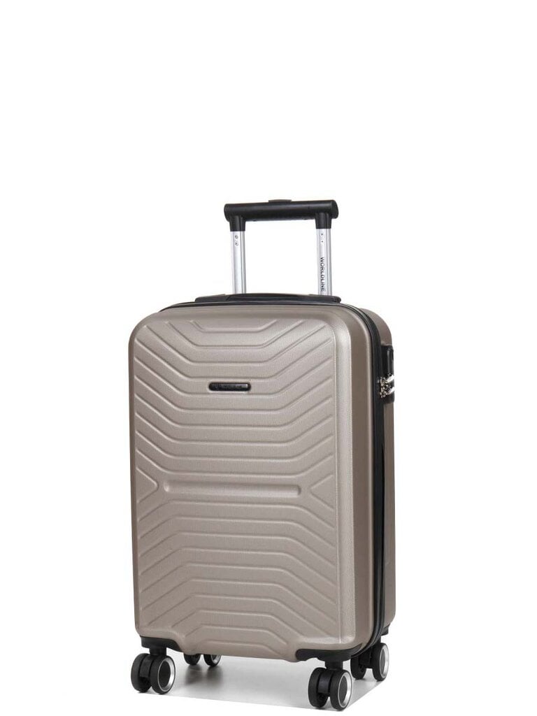 Mažas kelioninis lagaminas Airtex, 625/S, šampano spalvos цена и информация | Lagaminai, kelioniniai krepšiai | pigu.lt