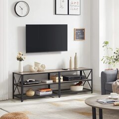 TV staliukas su lentynomis VASAGLE LTV095B02 kaina ir informacija | TV staliukai | pigu.lt