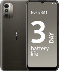 Nokia G11, 64 GB, Dual SIM, Charcoal kaina ir informacija | Mobilieji telefonai | pigu.lt