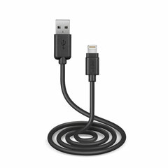 Кабель USB—Lightning SBS TECABLEUSBIP5K 1 m Чёрный цена и информация | Кабели для телефонов | pigu.lt