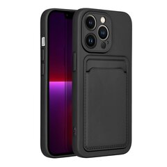 Dėklas telefonui Forcell CARD - iPhone 14 PRO MAX ( 6.7 ) juodas kaina ir informacija | Telefono dėklai | pigu.lt