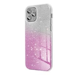 Чехол Forcell Shining для iPhone 14 PRO MAX ( 6.7 ), прозрачный/розовый цена и информация | Чехлы для телефонов | pigu.lt