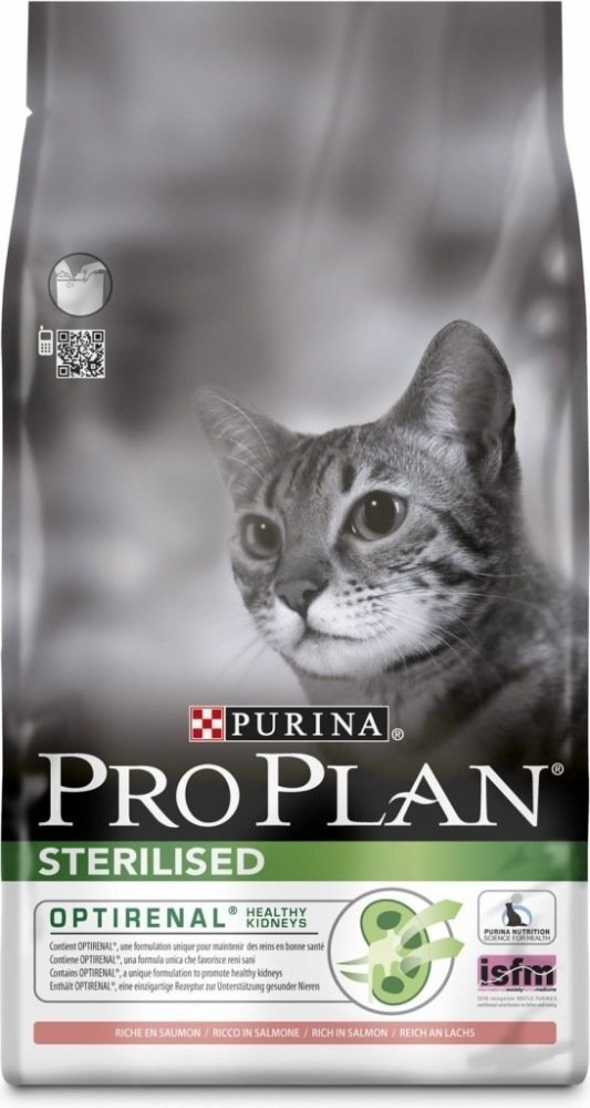 Pro plan sterilised cat salmon 10 kg цена и информация | Sausas maistas katėms | pigu.lt