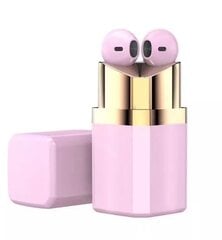 EarPods Lipstick bluetooth беспроводные мини стерео наушники с микрофоном, розовые цена и информация | Наушники | pigu.lt