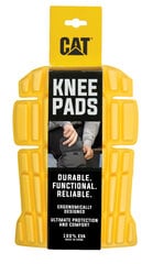 Съемные наколенники для рабочих брюк для защиты коленей Knee pads CAT CW91, желтые цена и информация | Наколенники | pigu.lt