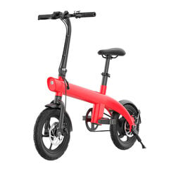 Elektrinis dviratis HX H2 MAX 14" 250W, raudonas kaina ir informacija | Elektriniai dviračiai | pigu.lt