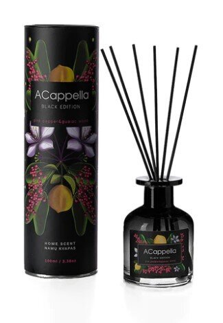 Namų kvapas su lazdelėmis Black Edition Pink pepper & guaiac wood 100 ml. цена и информация | Namų kvapai | pigu.lt