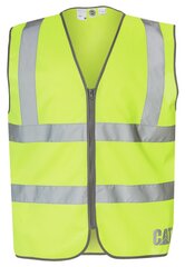 Safety vest CAT 1320025 HI-VIS yellow kaina ir informacija | Darbo rūbai | pigu.lt