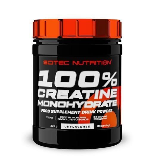Scitec 100% Creatine Monohydrate 300 g. kaina ir informacija | Kreatinas | pigu.lt