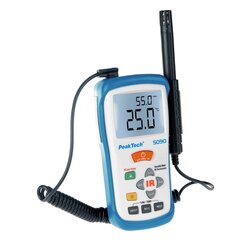Temperatūros / drėgmės matuoklis PeakTech® P 5090, -50 ... + 500 ° C kaina ir informacija | Meteorologinės stotelės, termometrai | pigu.lt