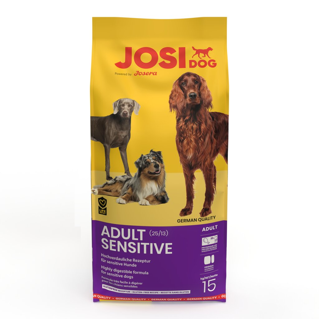 JOSERA JosiDog Adult Sensitive 15 kg цена и информация | Sausas maistas šunims | pigu.lt