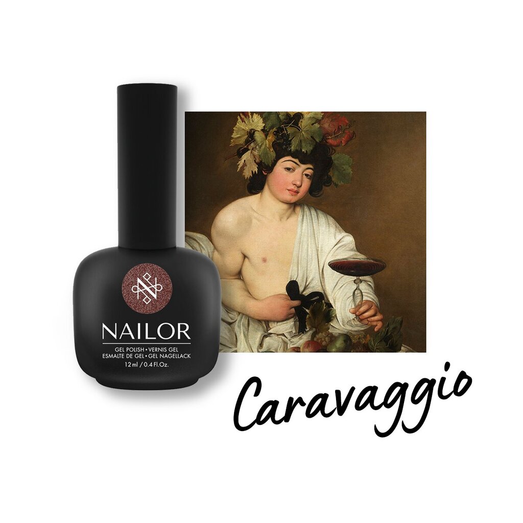 Gelinis nagų lakas Nailor Caravaggio #101GP, 12 ml kaina ir informacija | Nagų lakai, stiprintojai | pigu.lt