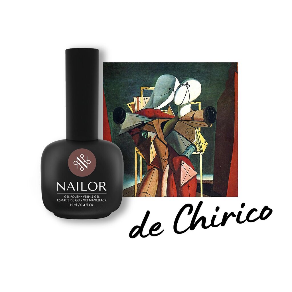 Gelinis nagų lakas Nailor #802GP De Chirico, 12 ml цена и информация | Nagų lakai, stiprintojai | pigu.lt