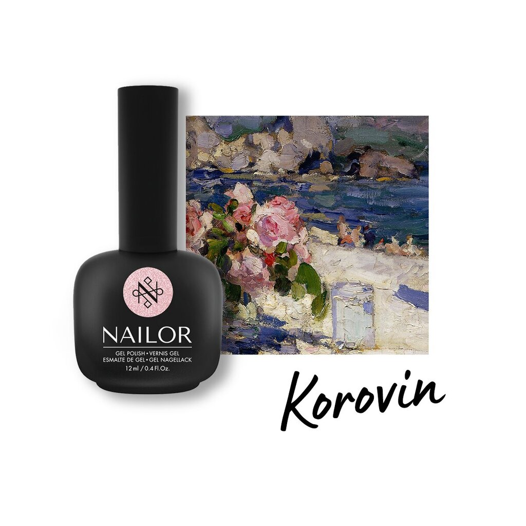 Gelinis nagų lakas Nailor Korovin #316GP, 12 ml kaina ir informacija | Nagų lakai, stiprintojai | pigu.lt