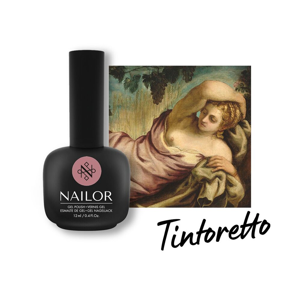 Gelinis nagų lakas Nailor Tintoretto #306GP, 12 ml цена и информация | Nagų lakai, stiprintojai | pigu.lt