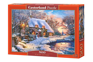 Dėlionė Castorland Winter Cottage, 500 dalių kaina ir informacija | Dėlionės (puzzle) | pigu.lt