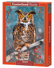 Dėlionė Castorland Great Horned Owl, 500 dalių kaina ir informacija | Dėlionės (puzzle) | pigu.lt