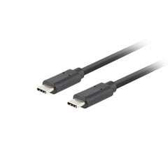 USB-C-кабель Lanberg CA-CMCM-32CU-0010-BK, 1 м цена и информация | Кабели для телефонов | pigu.lt