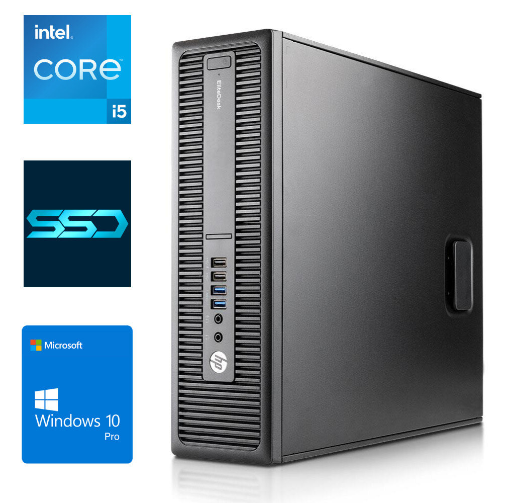800 G2 SFF i5-6600 4GB 480GB SSD Windows 10 Professional kaina ir informacija | Stacionarūs kompiuteriai | pigu.lt