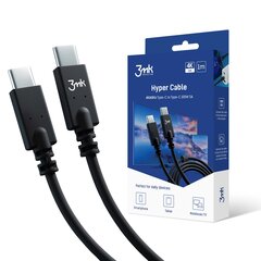 Accessories - 3mk Hyper Cable 4k60Hz 1m 100W C to C цена и информация | Кабели для телефонов | pigu.lt