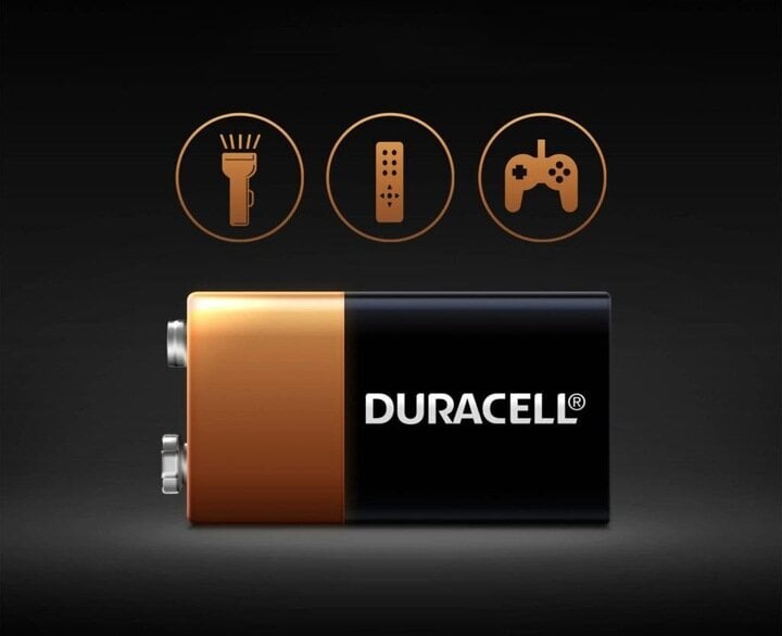 Duracell 9V šarminė baterija (6F22) 1 vnt. kaina ir informacija | Elementai | pigu.lt