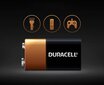 Duracell 9V šarminė baterija (6F22) 1 vnt. цена и информация | Elementai | pigu.lt