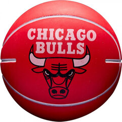 Баскетбольный мяч Wilson NBA Dribbler Chicago Bulls Mini Ball WTB1100PDQCHI цена и информация | Баскетбольные мячи | pigu.lt