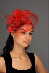 Retro skrybėlaitė, raudona kaina ir informacija | Karnavaliniai kostiumai | pigu.lt