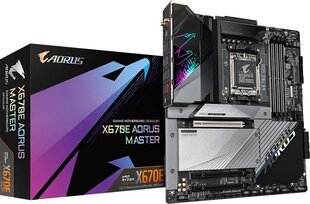 Gigabyte AMD X670E AORUS Master, E-ATX, AM5, DDR5, WIFI kaina ir informacija | Pagrindinės plokštės | pigu.lt