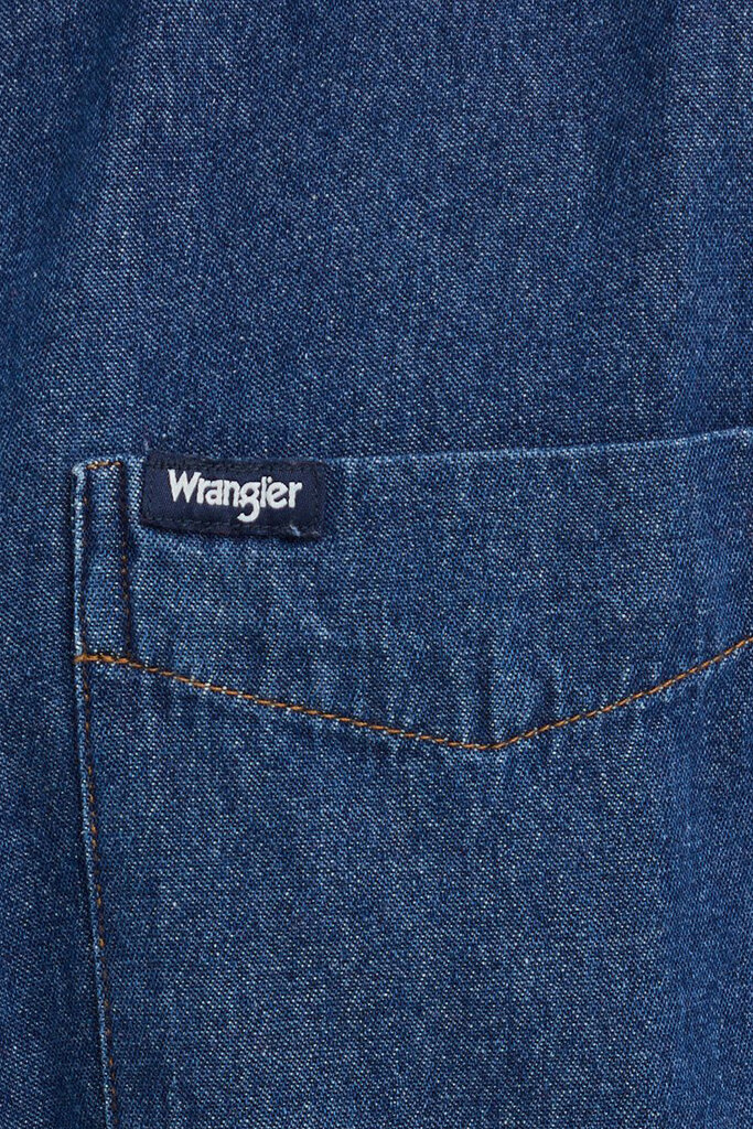 Džinsiniai marškiniai Wrangler W5B9LW023, mėlyni kaina ir informacija | Vyriški marškiniai | pigu.lt