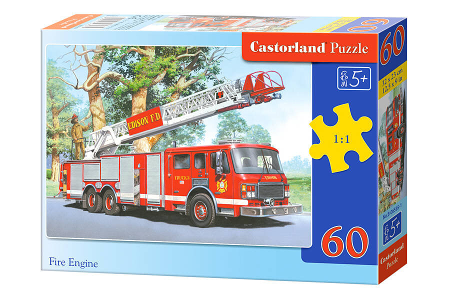 Dėlionė Castorland Fire Engine, 60 dalių kaina ir informacija | Dėlionės (puzzle) | pigu.lt