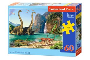 Dėlionė Castorland In the Dinosaurs World, 60 dalių kaina ir informacija | Dėlionės (puzzle) | pigu.lt