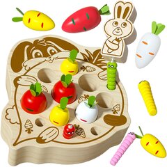 Магнитная игра - Зайка и морковка цена и информация | Игрушки для малышей | pigu.lt