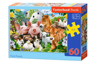 Dėlionė Castorland Farm Friends, 60 dalių kaina ir informacija | Dėlionės (puzzle) | pigu.lt