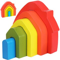 Красочный пазл - Дом цена и информация | Игрушки для малышей | pigu.lt