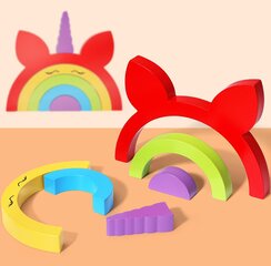Красочный пазл - Единорог цена и информация | Игрушки для малышей | pigu.lt