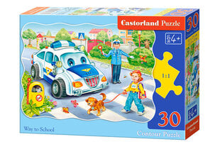 Dėlionė Castorland Way to School, 30 dalių kaina ir informacija | Dėlionės (puzzle) | pigu.lt