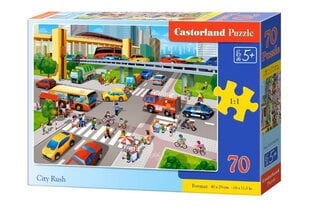 Пазл Castorland City Rush, 70 деталей цена и информация | Пазлы | pigu.lt