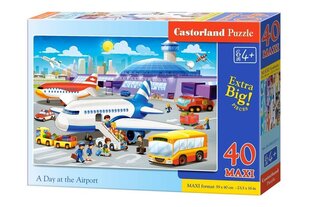 Пазл Castorland A Day at the Airport, 40 деталей цена и информация | Пазлы | pigu.lt