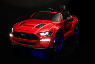 Vienvietis elektromobilis Ford Mustang GT, raudonas kaina ir informacija | Elektromobiliai vaikams | pigu.lt