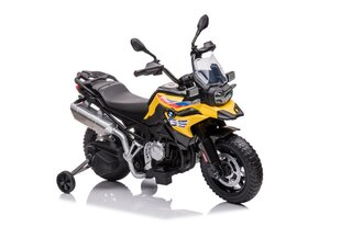 Детский электрический мотоцикл BMW F850, желтый цена и информация | Электромобили для детей | pigu.lt