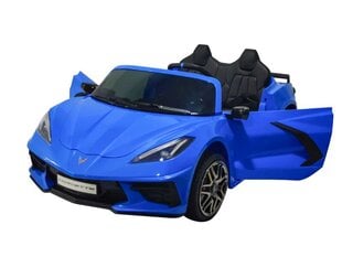 Детский двухместный электромобиль Corvette Stingray, синий цена и информация | Электромобили для детей | pigu.lt