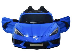 Детский двухместный электромобиль Corvette Stingray, синий цена и информация | Электромобили для детей | pigu.lt
