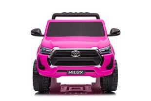 Dvivietis vaikiškas elektromobilis - Toyota Hilux DK, rožinis kaina ir informacija | Elektromobiliai vaikams | pigu.lt