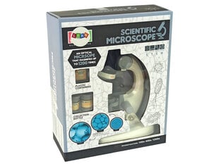 Žaislinis mikroskopo rinkinys LeanToys, baltas kaina ir informacija | Lavinamieji žaislai | pigu.lt