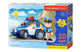 Пазл Castorland Police patrol, 20 деталей цена и информация | Пазлы | pigu.lt